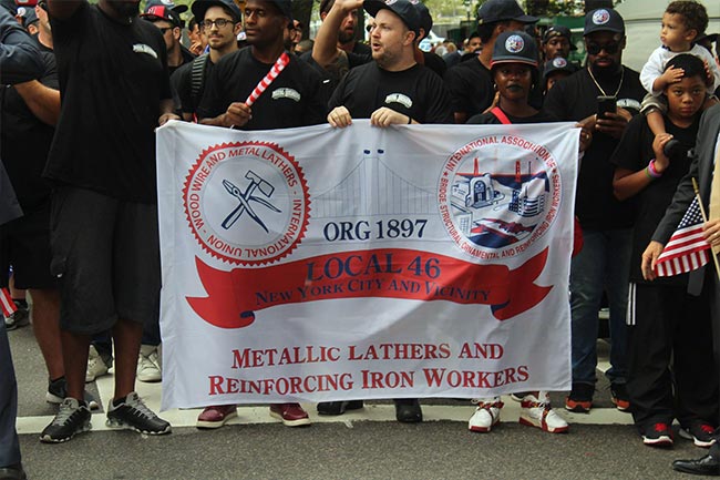 Iron Workers Local 46 and Lathers contractors